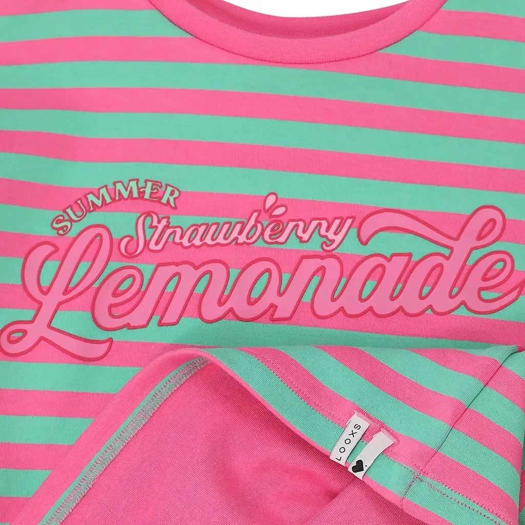 T-shirt (pink summer stripe)