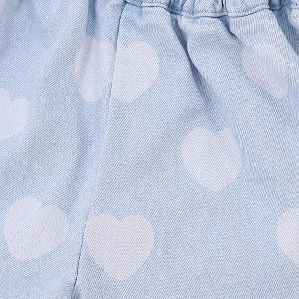 Korte spijkerbroek (heart denim)