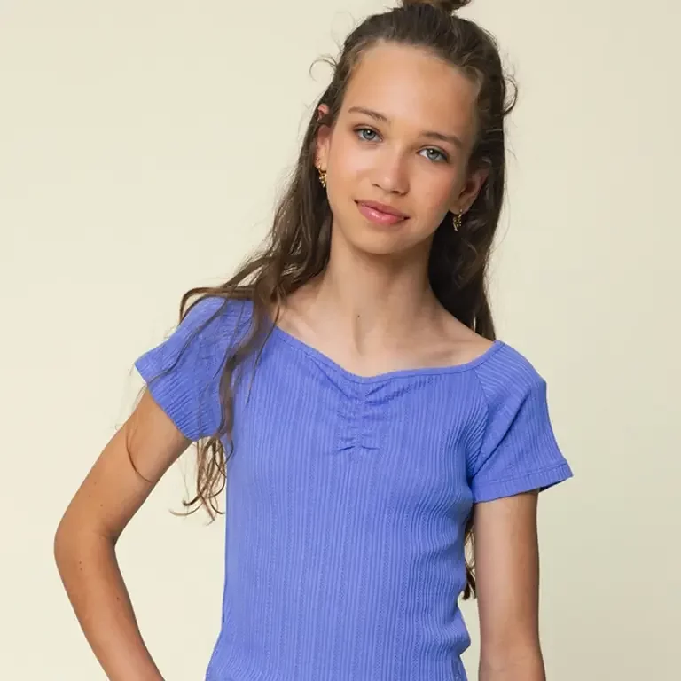 T-shirt ajour (lavender)