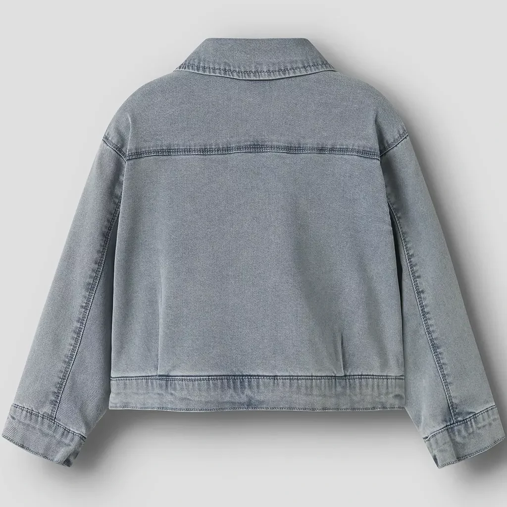 Spijkerjasje ruffle Julia (light blue denim)