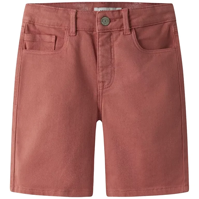 Korte broek twill STRAIGHT Ryan (spiced coral)