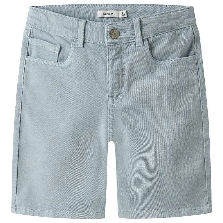 Korte broek twill STRAIGHT Ryan (blue fog)
