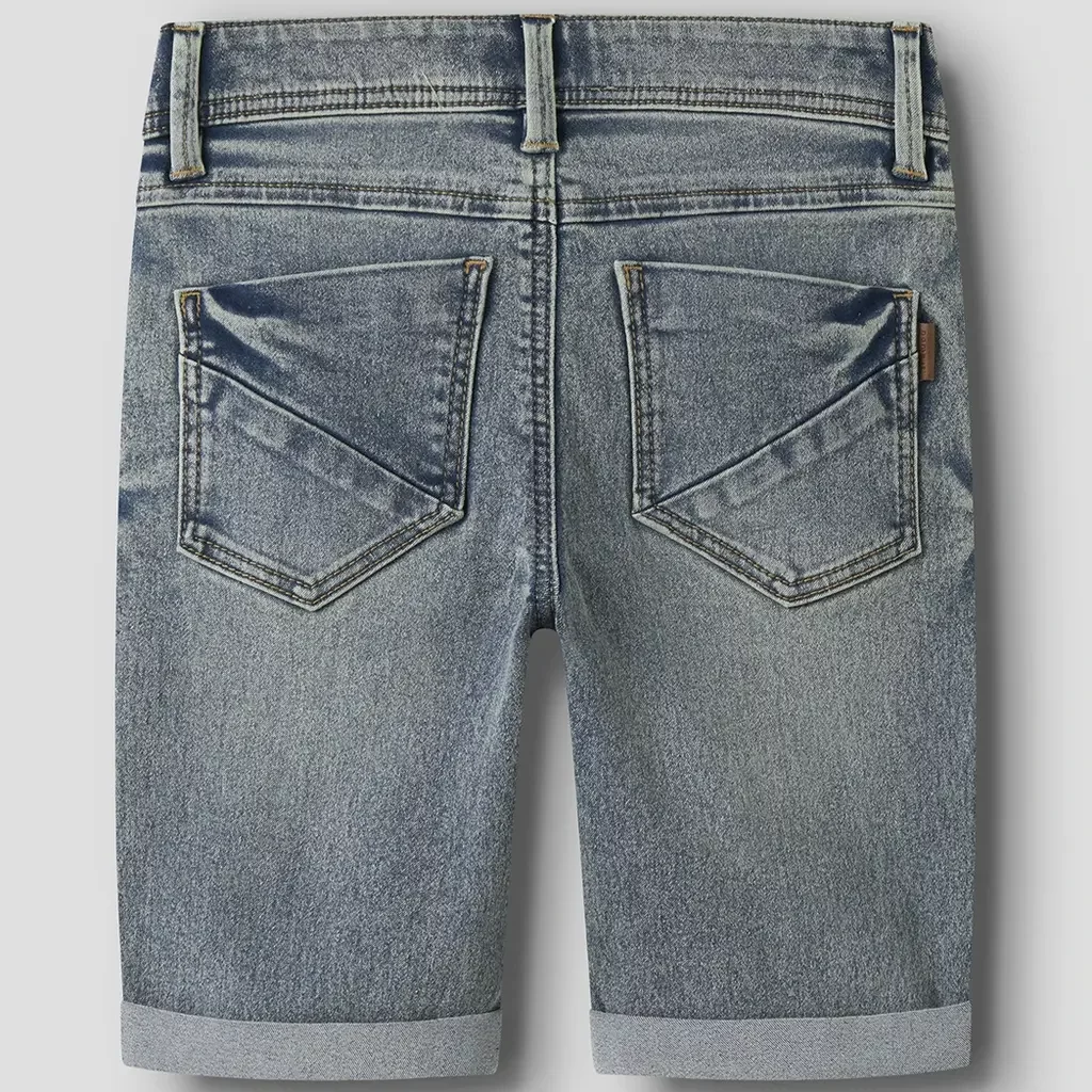 Korte spijkerbroek SLIM FIT Silas (vintage medium blue denim)