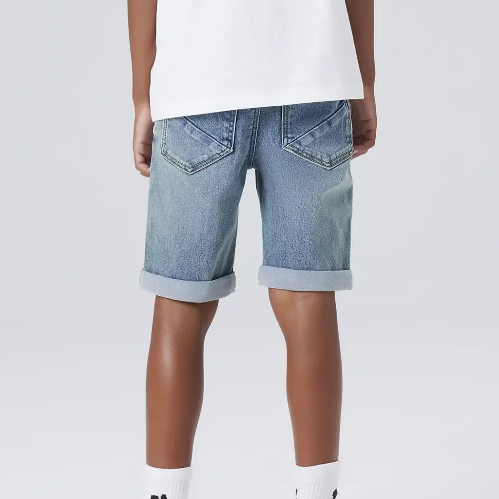 Korte spijkerbroek SLIM FIT Silas (vintage medium blue denim)