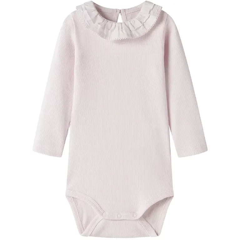 Rompertje kraagje Floris (cradle pink)