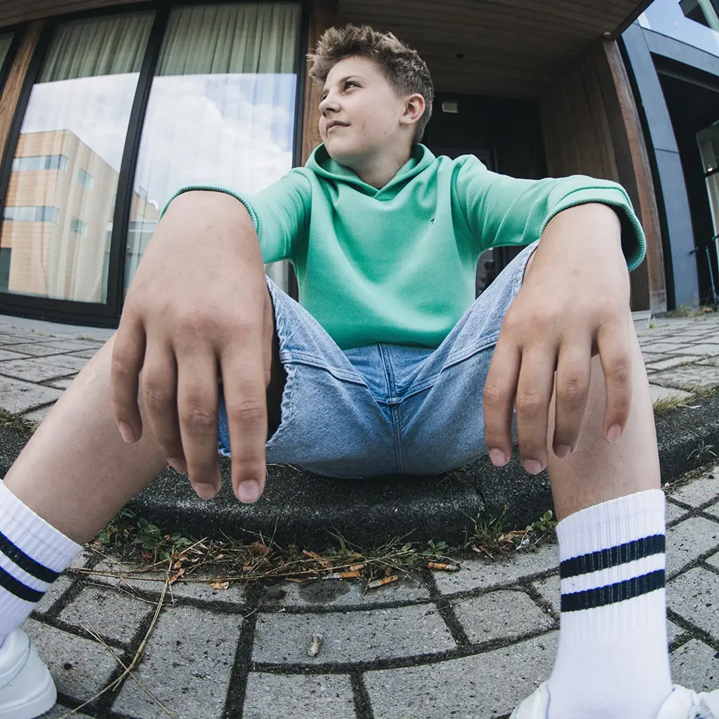 Trui hoodie Nigel (wasabi)