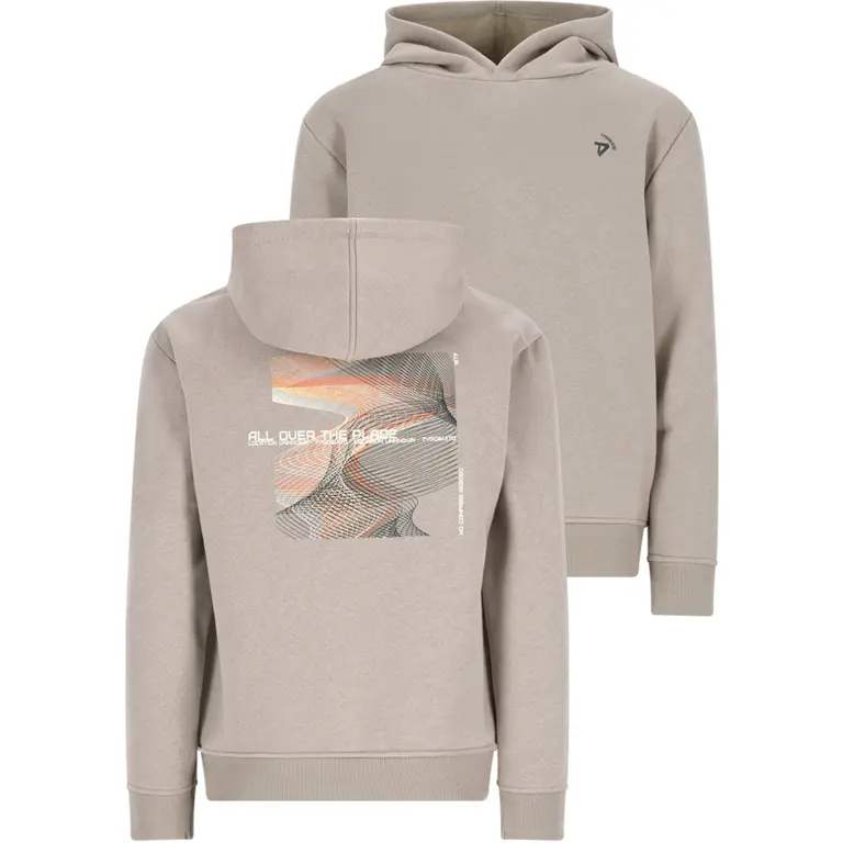 Trui hoodie Nigel (pebble stone)