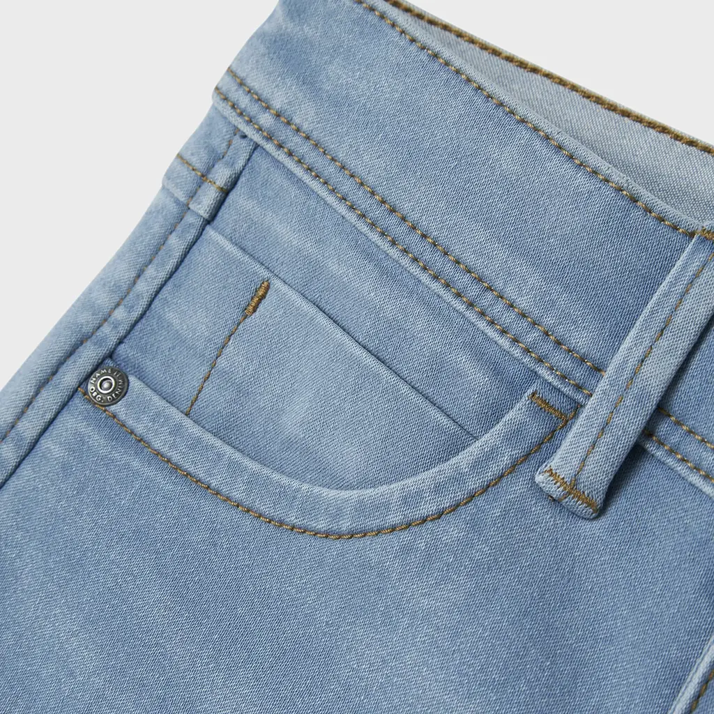 Korte spijkerbroek SLIM FIT Silas (light blue denim)