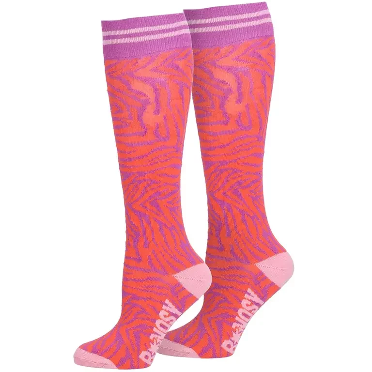 Kniesokken Missy (summer zebra)