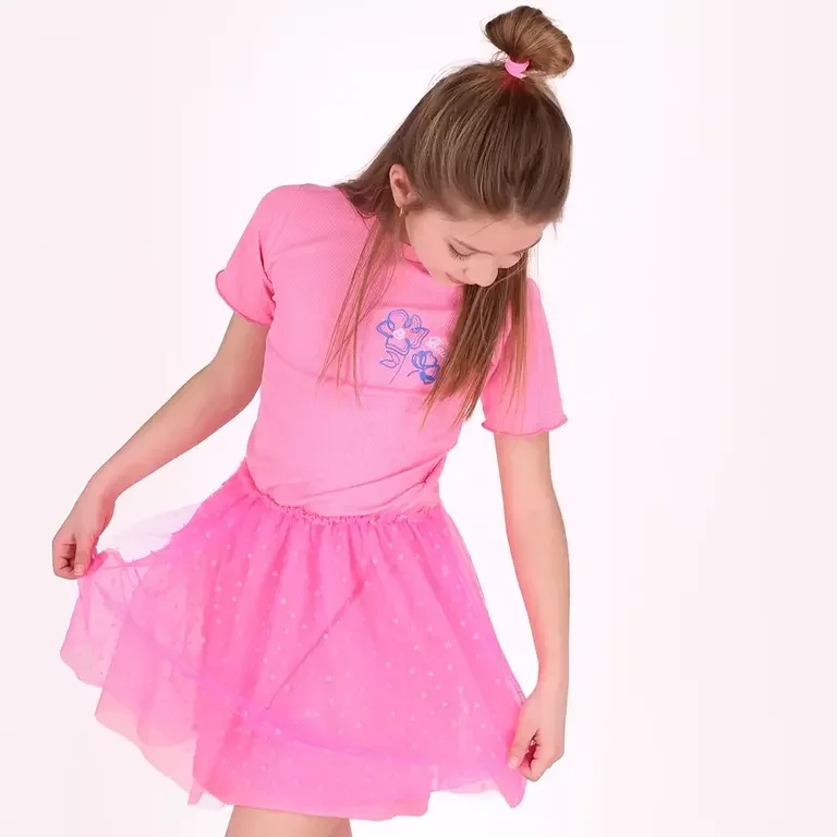 Jurk Dolly (fluor pink)