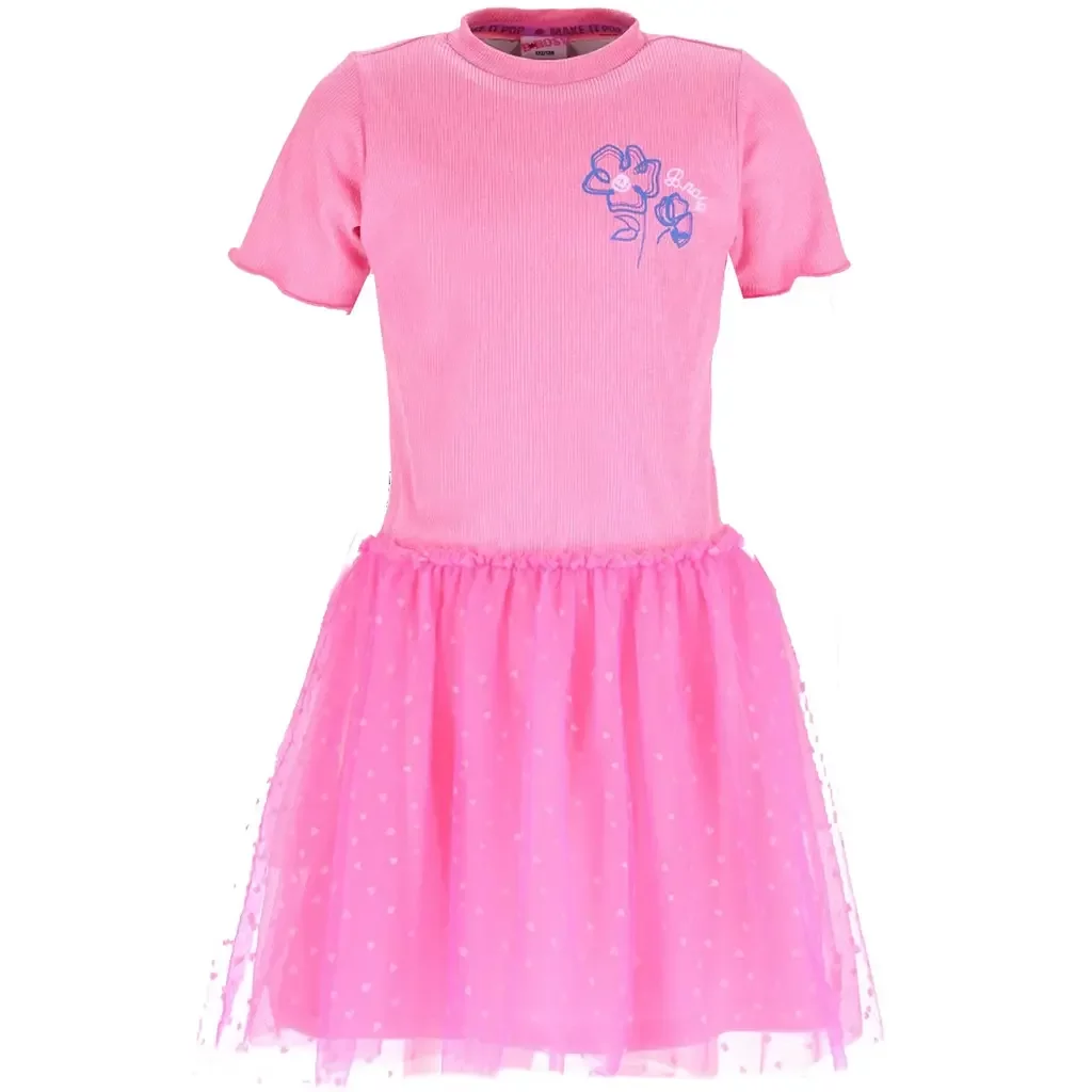 Jurk Dolly (fluor pink)