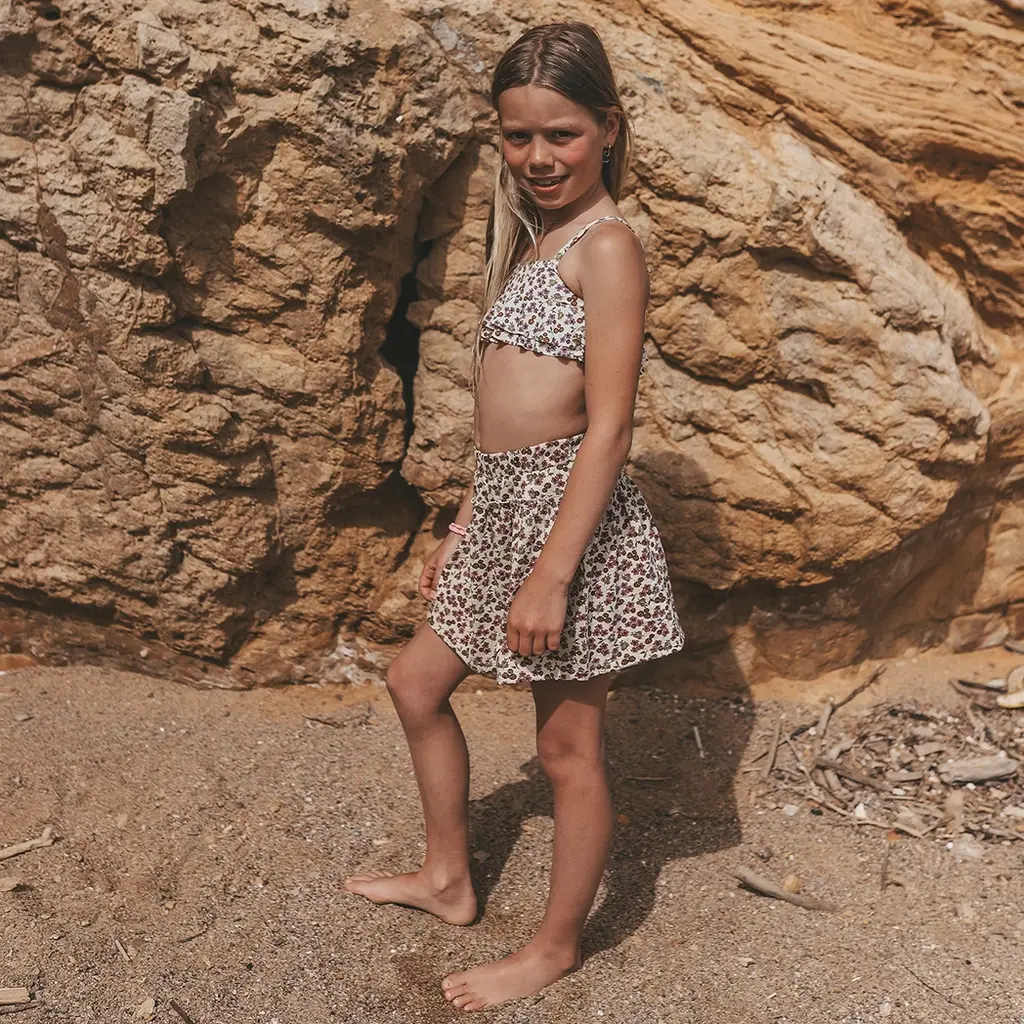 Bikini Sparkly Flower (bombay brown)