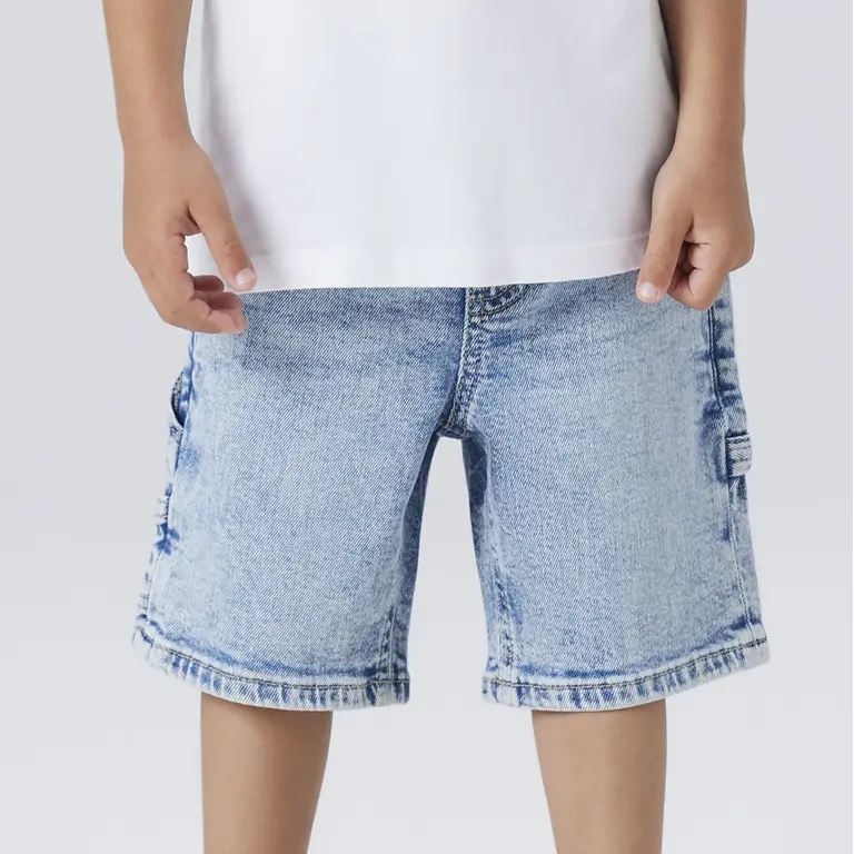 Korte broek bermuda jeans LOOSE FIT Ben (light blue denim)