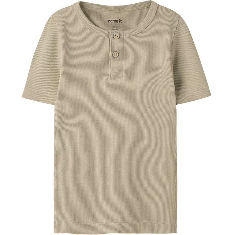 T-shirt granddad rib Kab (pure cashmere)