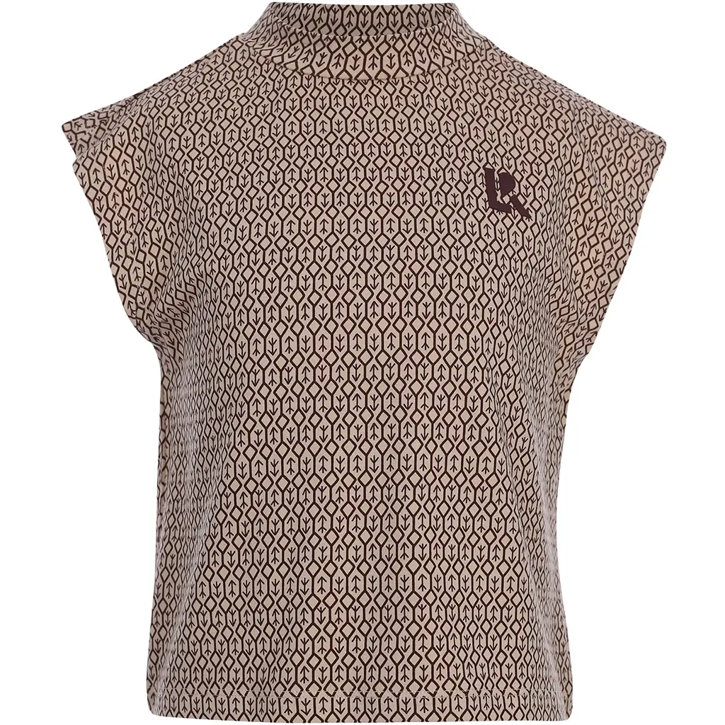 Topje backprint (sandy pattern)