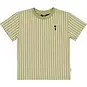 QPI T-shirt Danley backprint (aop coral white stripe)