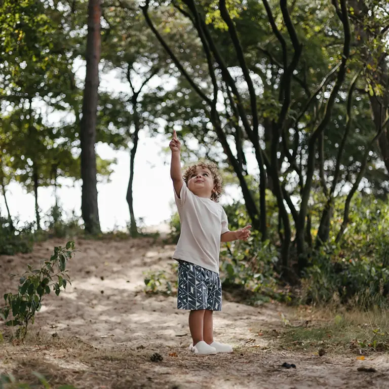 Korte broek Brady (aop blue graphic)