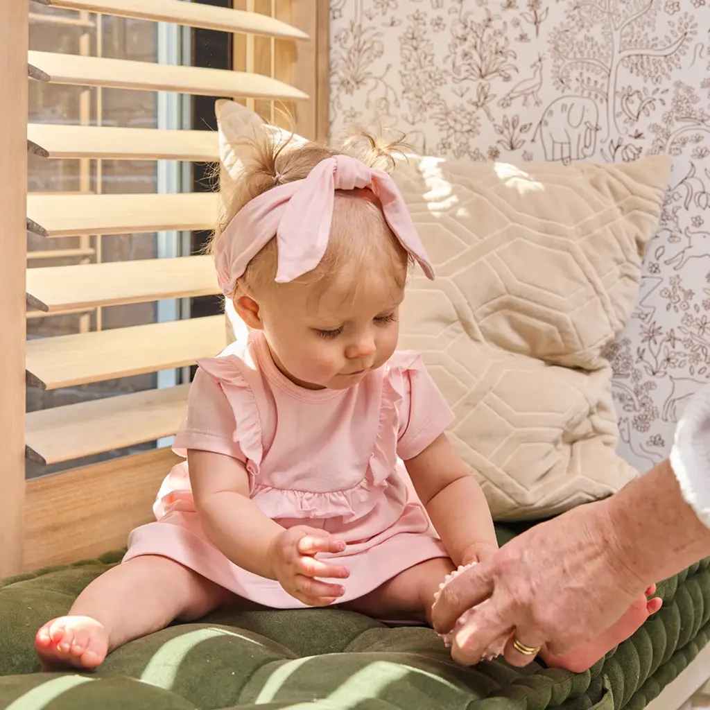 Jurk met haarbandje (soft pink)