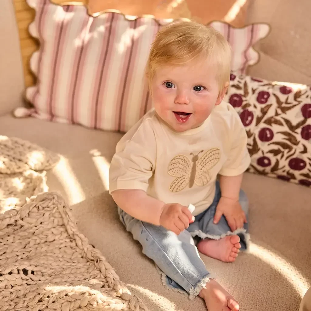 Spijkerbroekje flared (blue jeans)