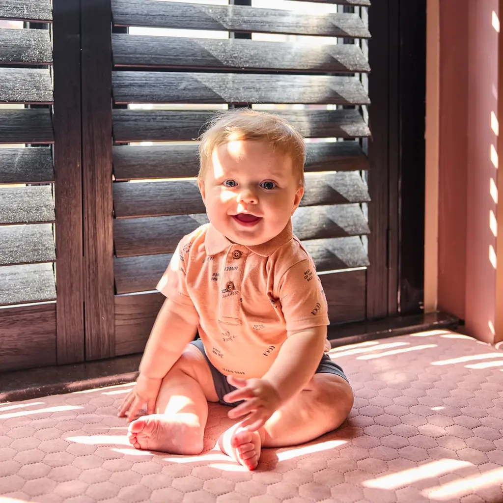 Tweedelig setje (orange) - polo met kort broekje