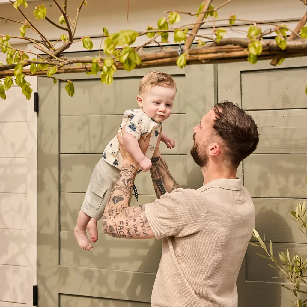 Kort broekje cargo (soft sage)