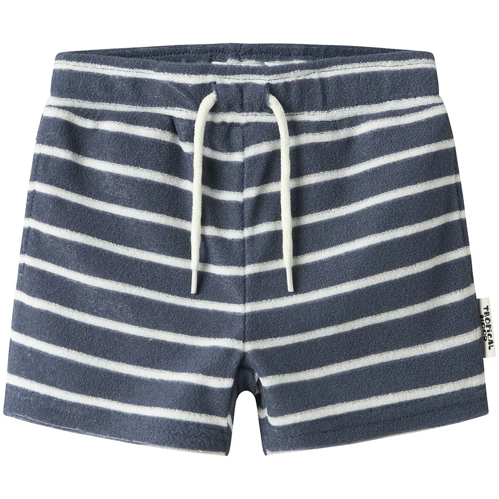 Korte broek badstof Finti (vintage indigo)