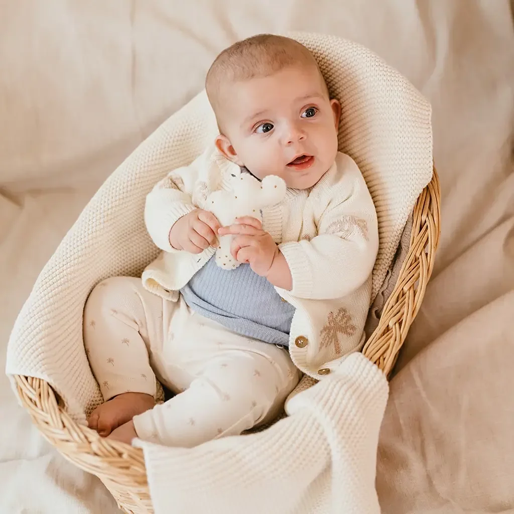 Gebreid vestje (ecru)