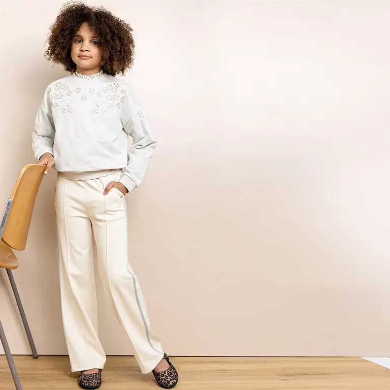 Broek Sayla palazzo (pearled ivory)