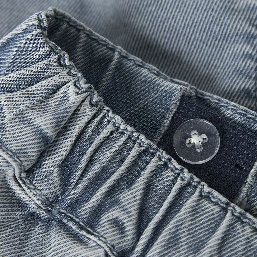 Zacht BAGGY kort broekje Bella (light blue denim)