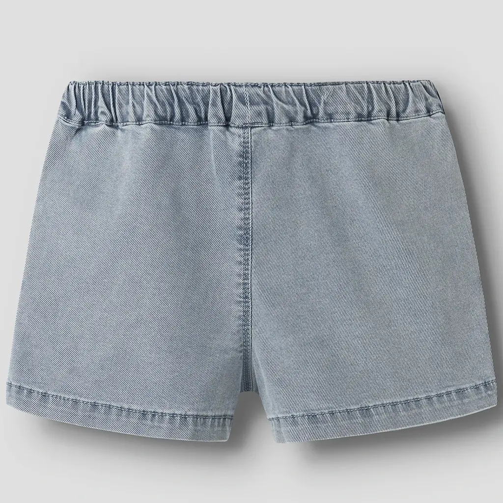 Zacht BAGGY kort broekje Bella (light blue denim)