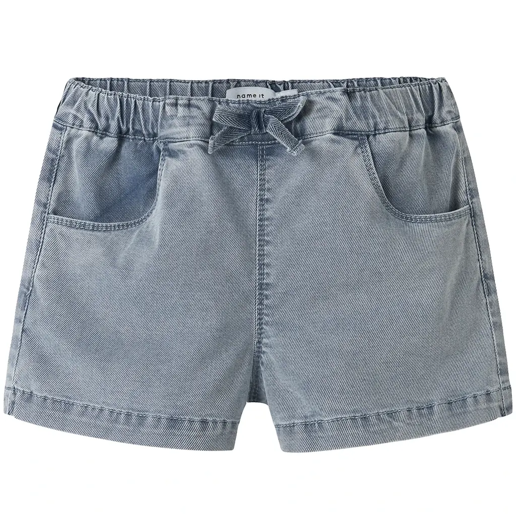 Zacht BAGGY kort broekje Bella (light blue denim)