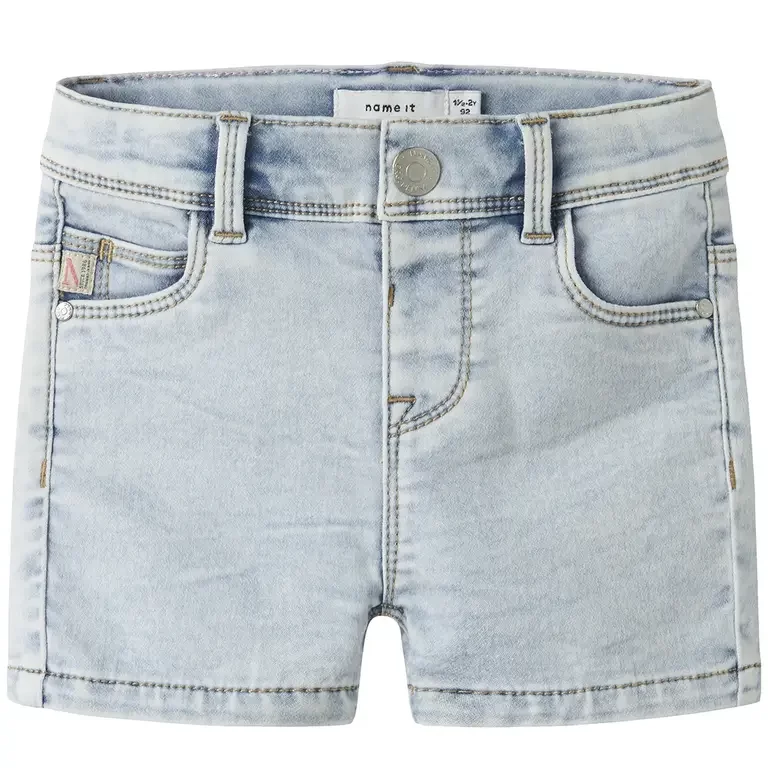 Korte jeans SLIM FIT Salli (light blue bleached denim)