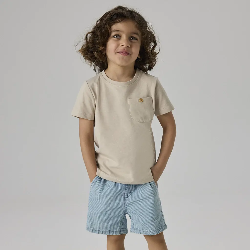 Korte jog jeans JOGGER Ryan (light blue denim stripe)