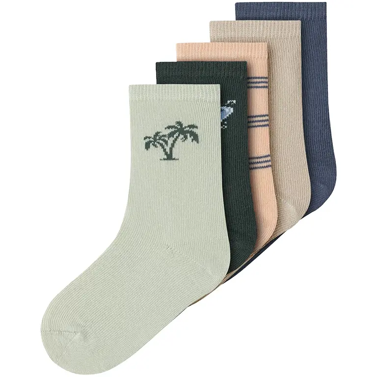 Vijf paar sokken Vagn (chateau gray)