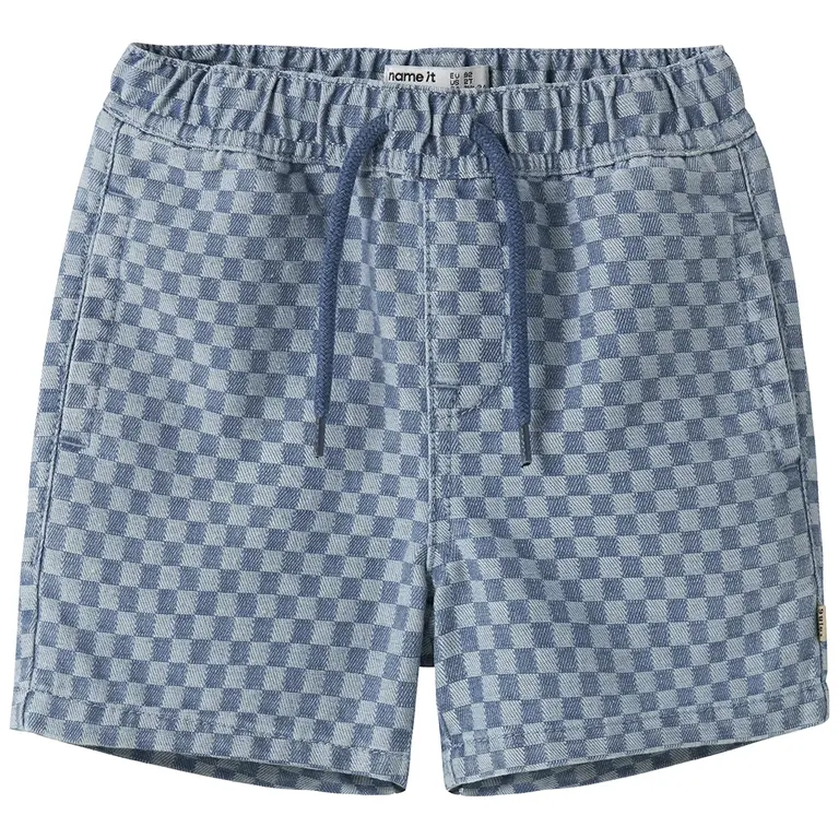 Korte jog jeans  JOGGER Ben (medium blue denim blocks)