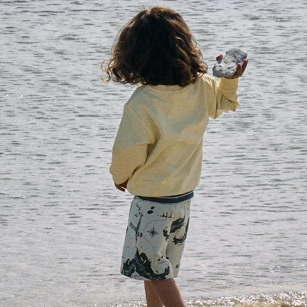 Korte broek sweat Hadri (pale aqua)