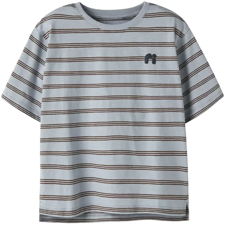 T-shirt streep Voby (blue fog chestnut)