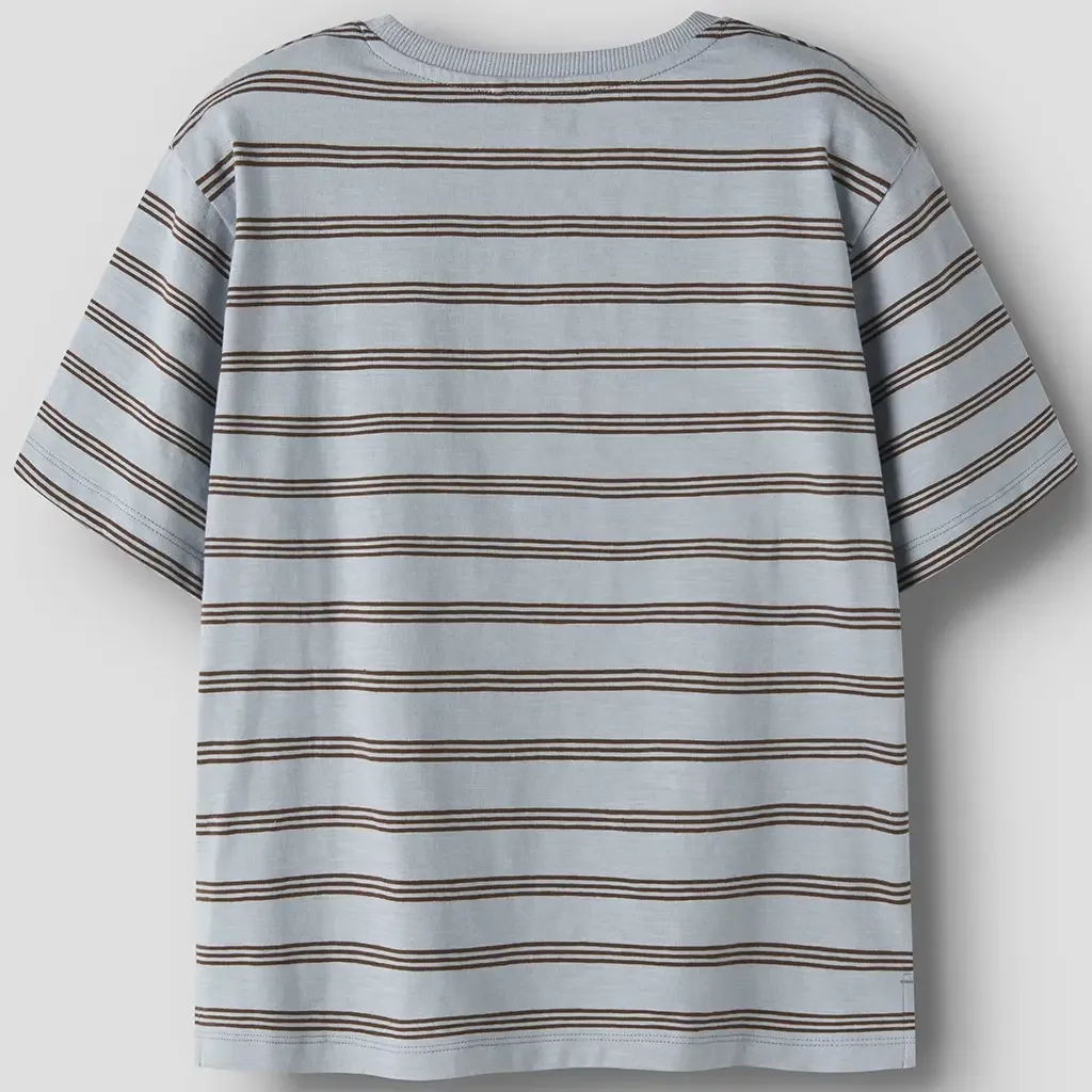 T-shirt streep Voby (blue fog chestnut)