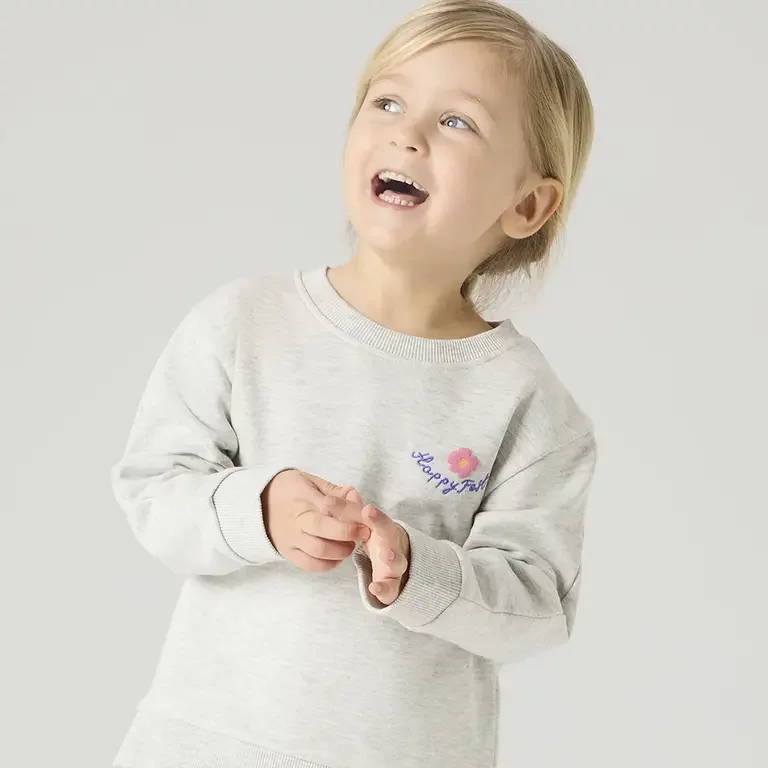 Trui sweat Funna (light grey melange)