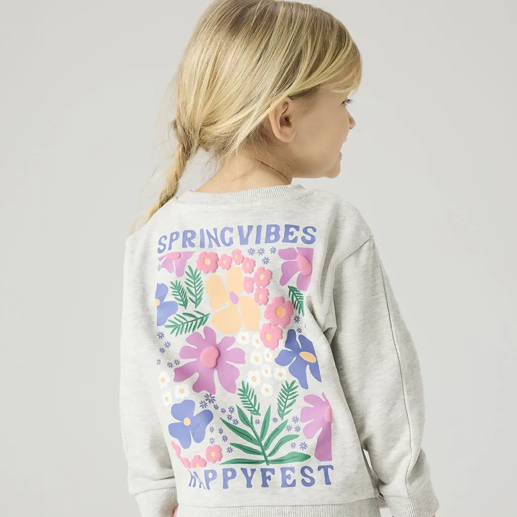 Trui sweat Funna (light grey melange)