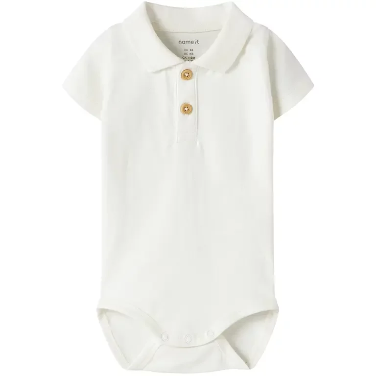 Polo rompertje Hofman (cloud dancer)