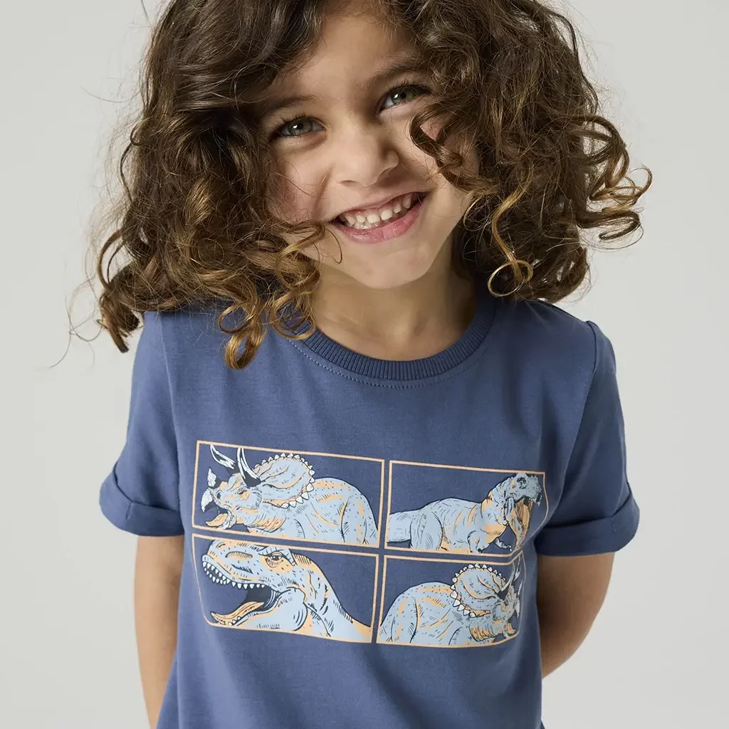 T-shirt Vux (vintage blue dino dino)