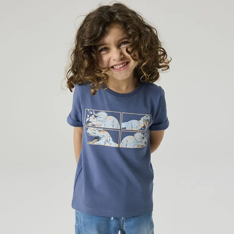 T-shirt Vux (vintage blue dino dino)
