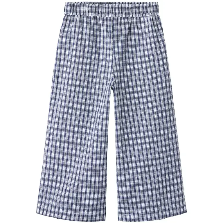 Broek ruit WIDE LEG Fenja (cloud dancer)