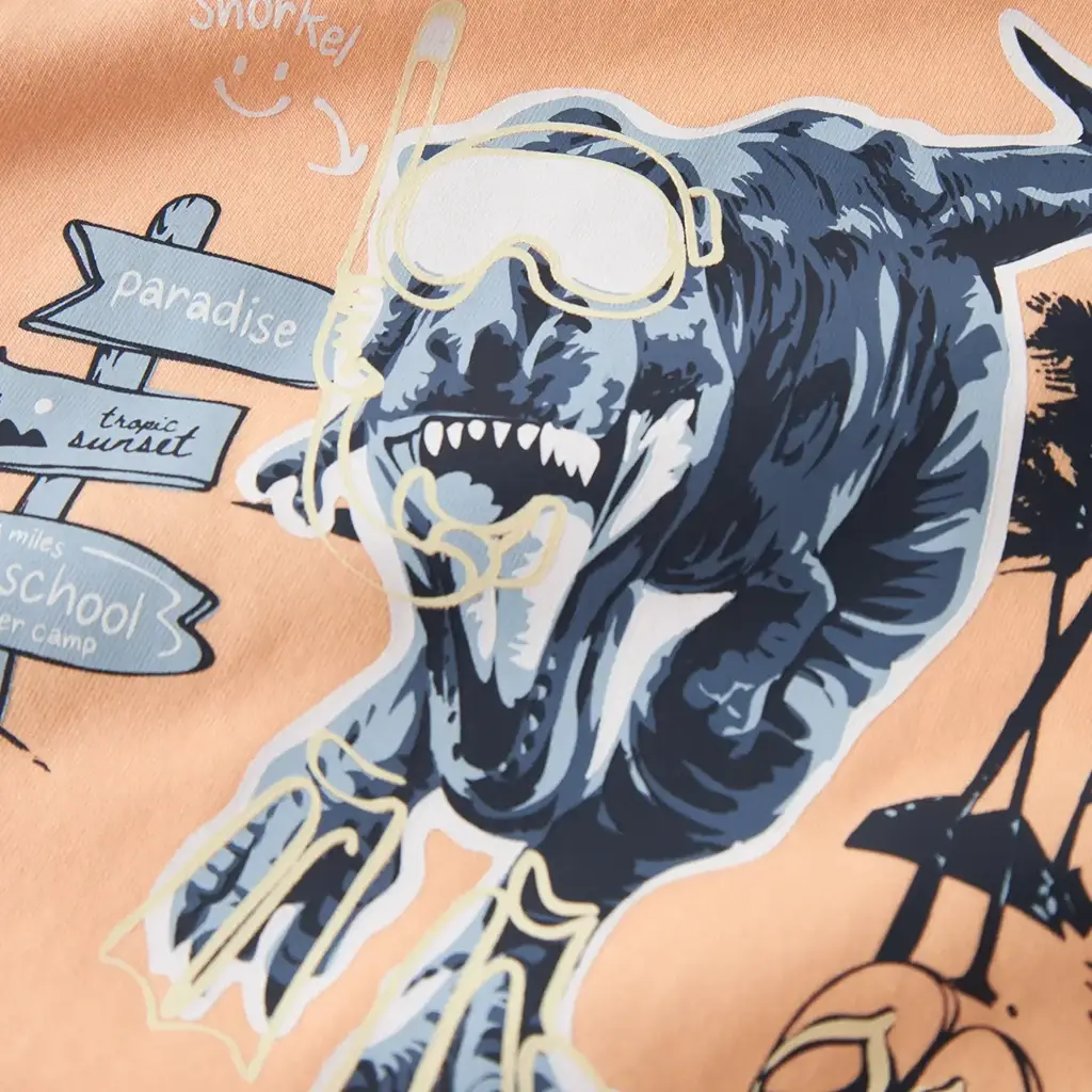 T-shirt Vux (peach fuzz dino)