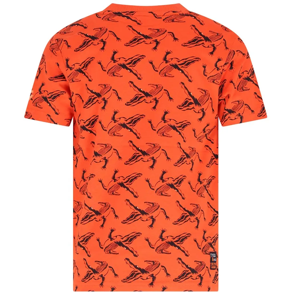 T-shirt Thijs (mandarin red)