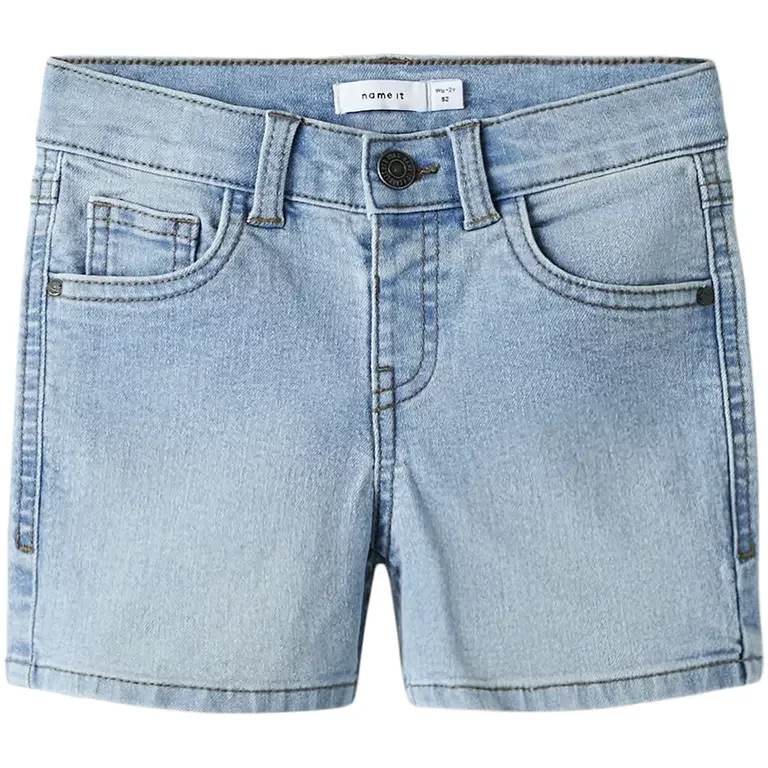 Korte broek MOM FIT twill Rose (light blue denim)