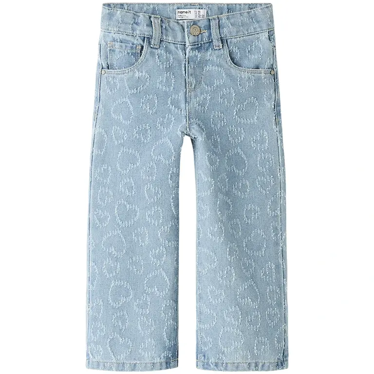 Jeans WIDE LEG harten Rose (light blue denim)