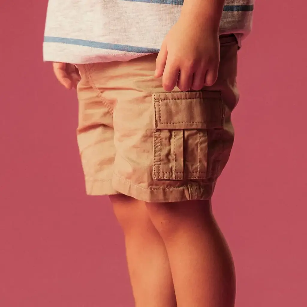 Korte cargo broek STRAIGHT FIT Ryan (aluminum)