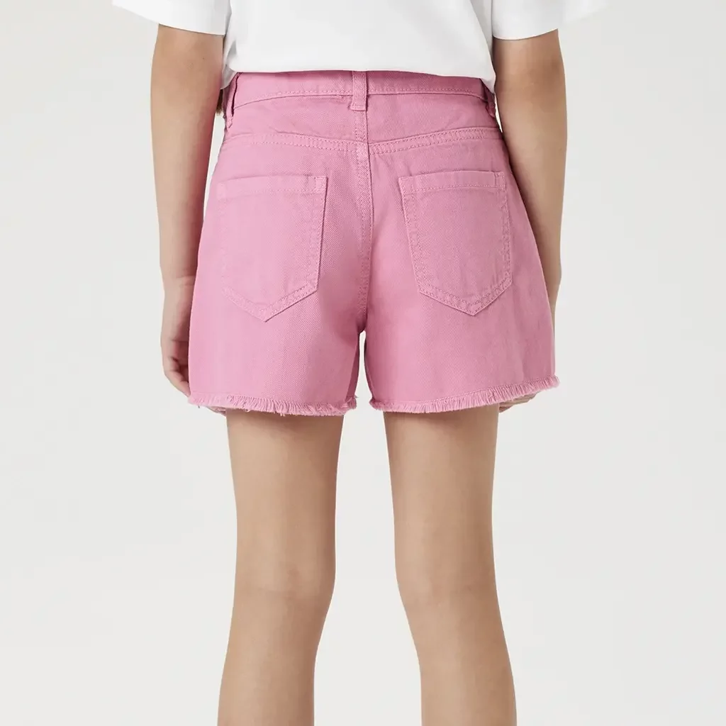 Korte broek twill MOM FIT Rose (aurora pink)